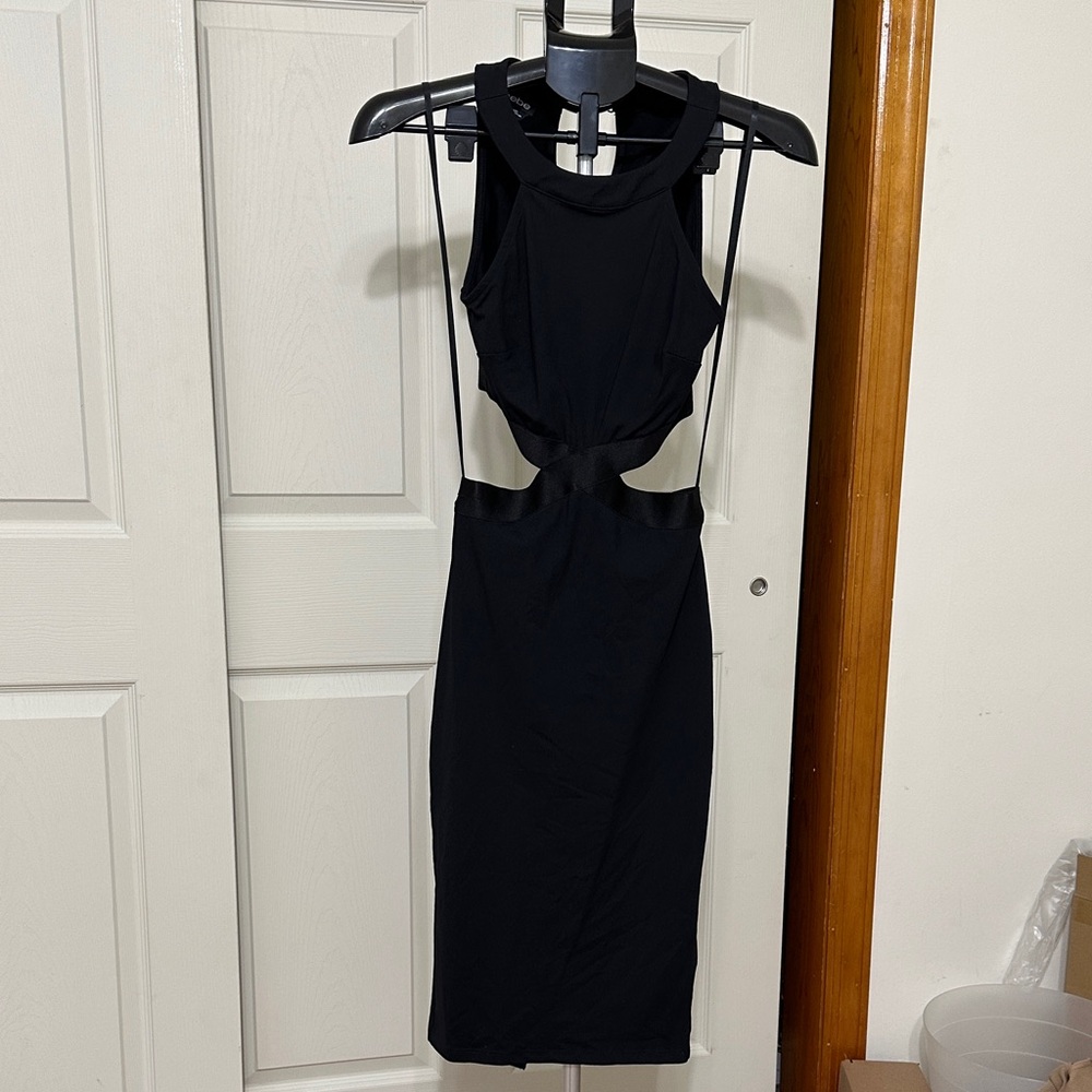 bebe Black Backless Dress